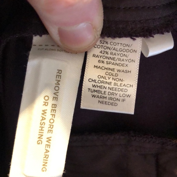 LOFT Marisa Burgundy Bootcut Pants - Picture 4 of 4